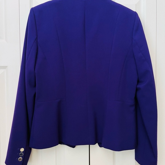 Calvin Klein Women's Purple Blazer - Picture 2 of 5